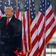 President Donald Trump arrives at the “Stop The Steal” Rally on January 06, 2021, in Washington, DC.